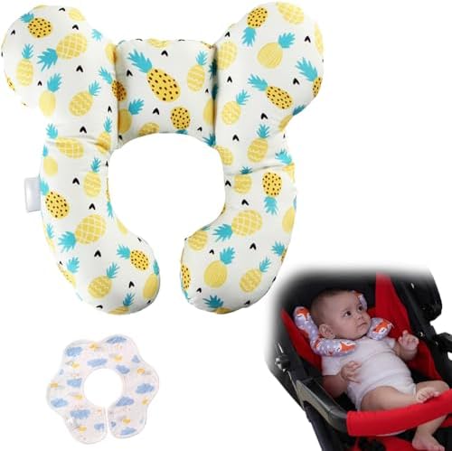 LONGLUAN Lina Baby Support Pillow,Baby Support Pillow,Baby Head Pillow Prevent Flat Head,Car Seat Pillow for Baby (B) LONGLUAN