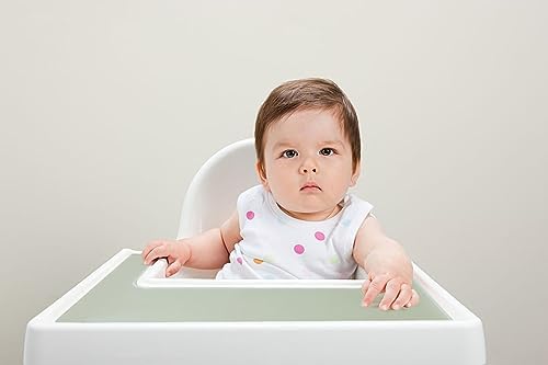Подставка для стульчика для кормления, подходящая для детского стульчика IKEA Antilop, силиконовые плацемасы, еда для пальцев на стульчике для мальчиков, девочек, малышей, малышей, отлучение от груди под руководством ребенка (черный) Toddle Way