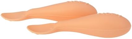 Силиконовые мини-ложки Nuby, 2 упаковки, для детей при отлучении от груди, 4+ мес, без бисфенола А, оранжевый NUBY