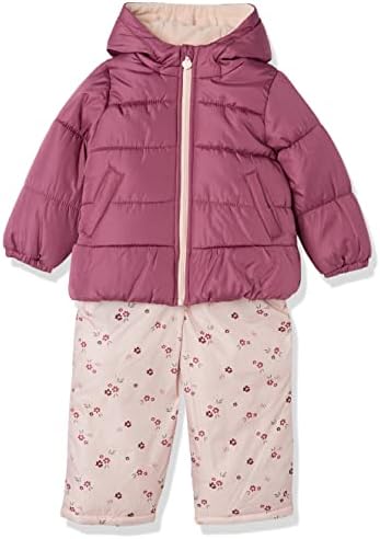 Зимняя куртка Simple Joys by Carter's Baby из водонепроницаемого зимнего комбинезона с капюшоном, темно-бордовая, 4T Carter's