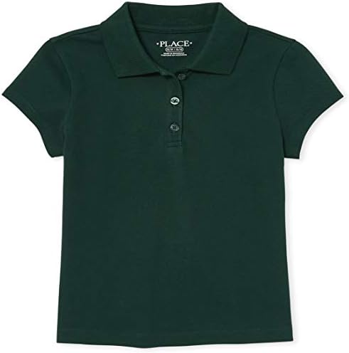 The Children's Place Girls Uniform Pique Polo Shirt, Spruce Shade, 16 US The Children"s Place