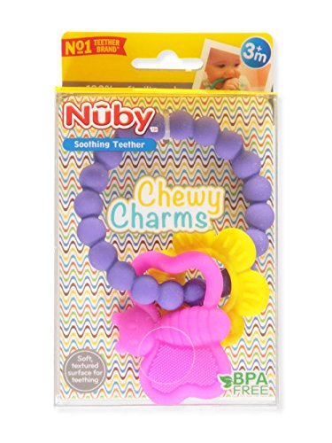 Силиконовый прорезыватель Nuby Chewy Charms Key, нейтральный, 1 штука (1 шт. в упаковке) NUBY