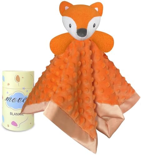 Highland Cow Baby Security Blanket Loveys for Girls, 16" Soft Stuffed Animal Lovie, Baby Lovey Blanket Baby Girl Gifts for Infant and Toddler MOVEPAI