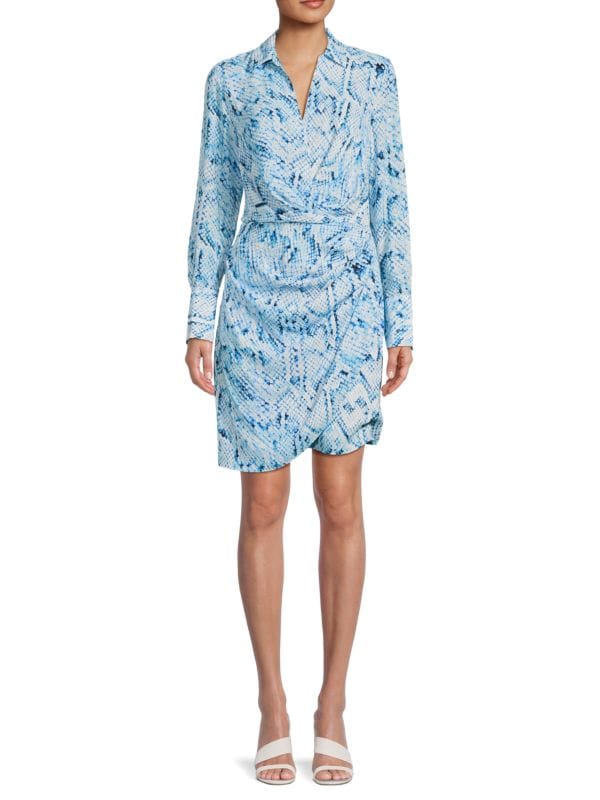 Женское Платье-Рубашка с Принтом в Змеиную Кожу Calvin Klein Calvin Klein