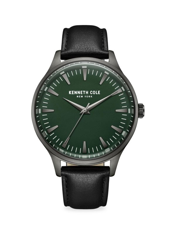 Механические часы Kenneth Cole Classic 43MM на кожаном ремешке Kenneth Cole