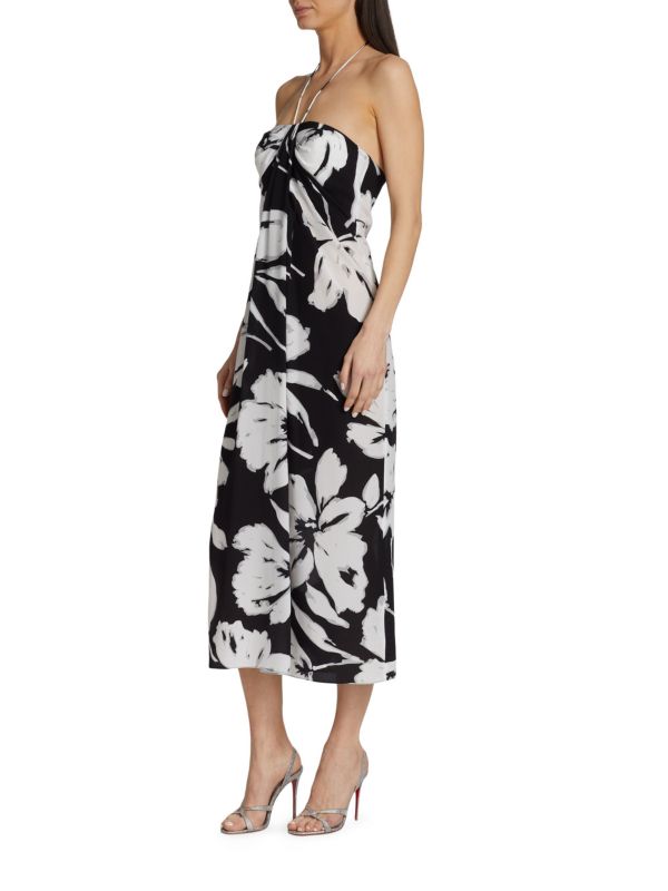 Женское Повседневное платье Michael Kors Brushstroke Floral Michael Kors