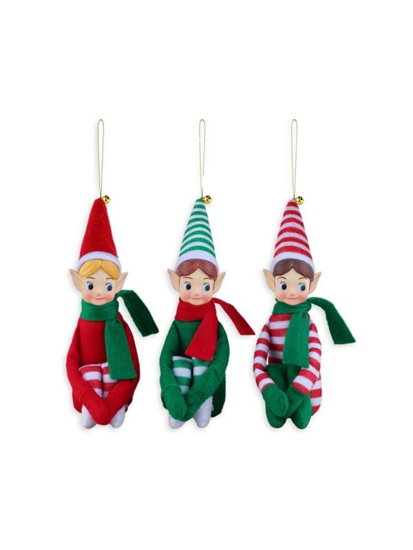 3-Piece Elves Decorative Ornamentation Set Mr. Christmas