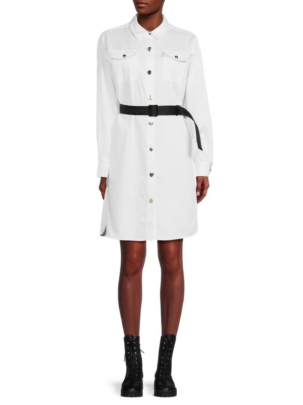 Мини-платье-рубашка со съемным поясом Karl Lagerfeld Paris