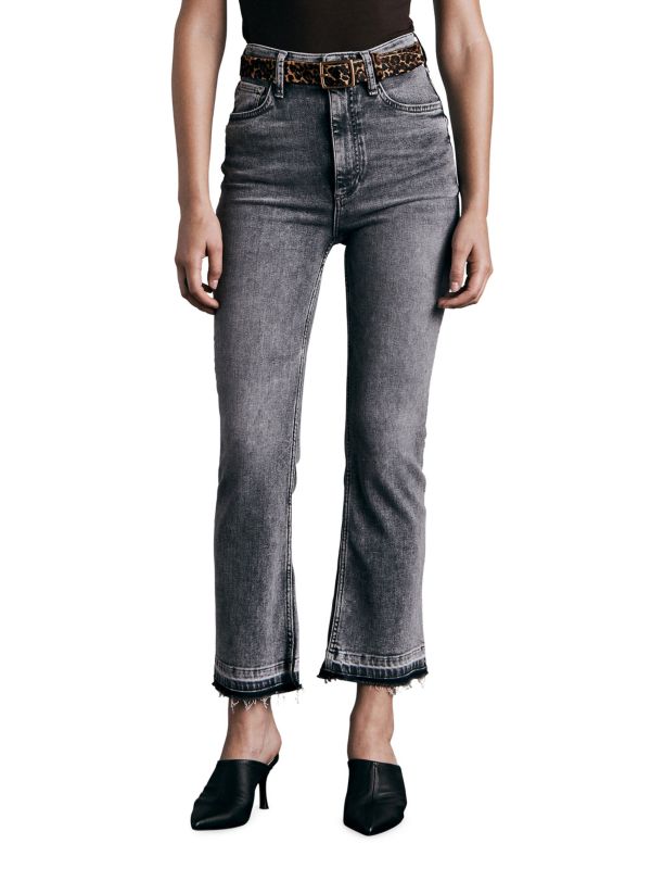 Женские Укороченные джинсы Rag & Bone Casey High Rise Flare Rag & Bone