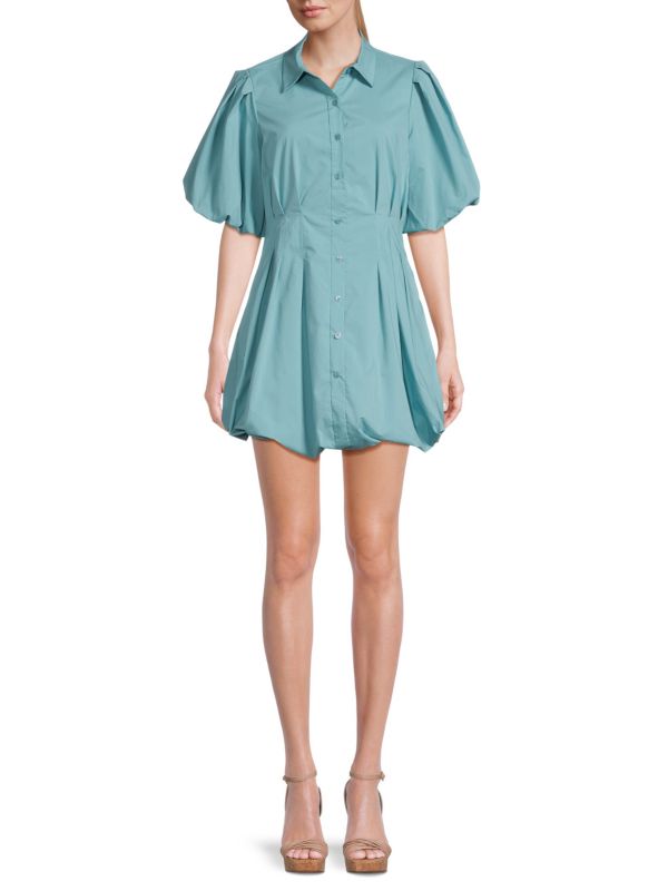 Мини-платье-рубашка Cleo с объемными рукавами Jonathan Simkhai