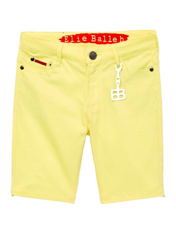 Джинсовые шорты с логотипом и подвеской Elie Balleh