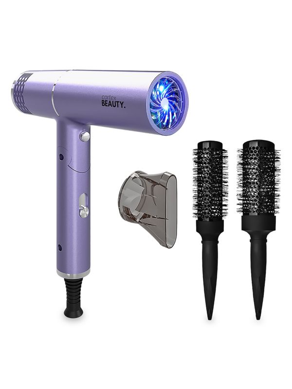 AirFold Ionic Foldable Dryer & 2-Piece Blowout Brush Set CORTEX BEAUTY