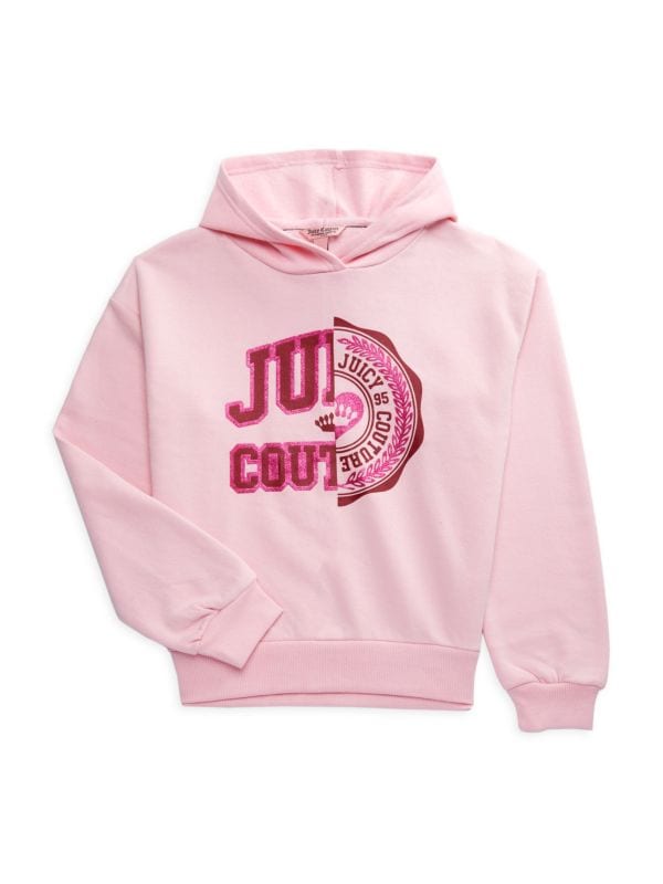 Толстовка с логотипом для маленьких девочек и девочек Juicy Couture