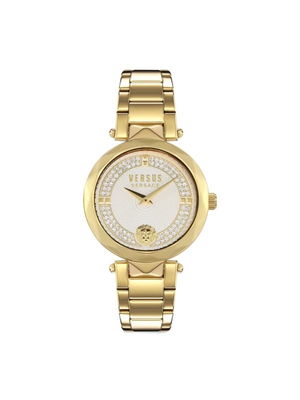 Часы Covent Garden 36MM IP Gold с браслетом из нержавеющей стали Versus Versace