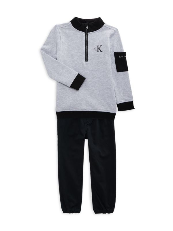 Комплект из двух предметов: свитшот и джоггеры для маленького мальчика Calvin Klein