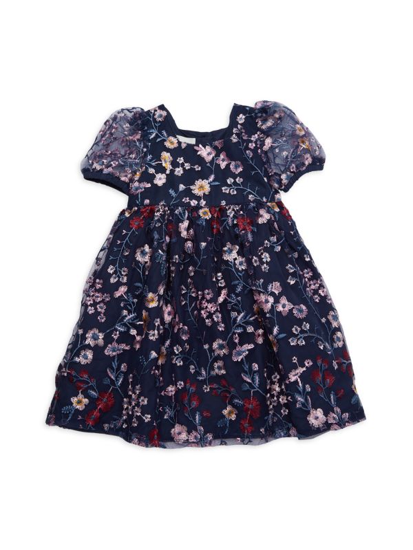 Платье с цветочной вышивкой для маленькой девочки Pippa & Julie