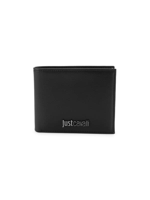 Кожаный кошелек с логотипом Just Cavalli