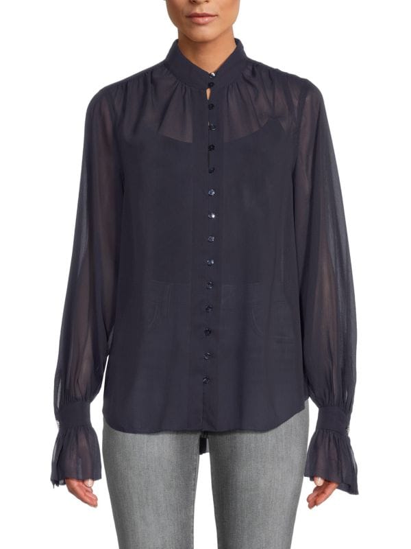 Полупрозрачная блузка Marion с рюшами L'AGENCE