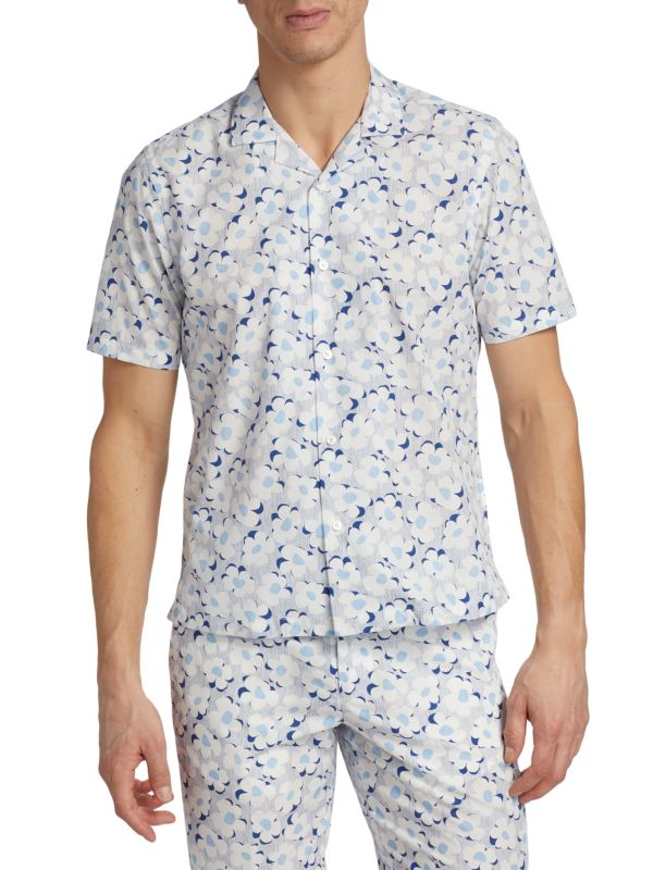 Рубашка приталенного кроя Daisy Camp Saks Fifth Avenue