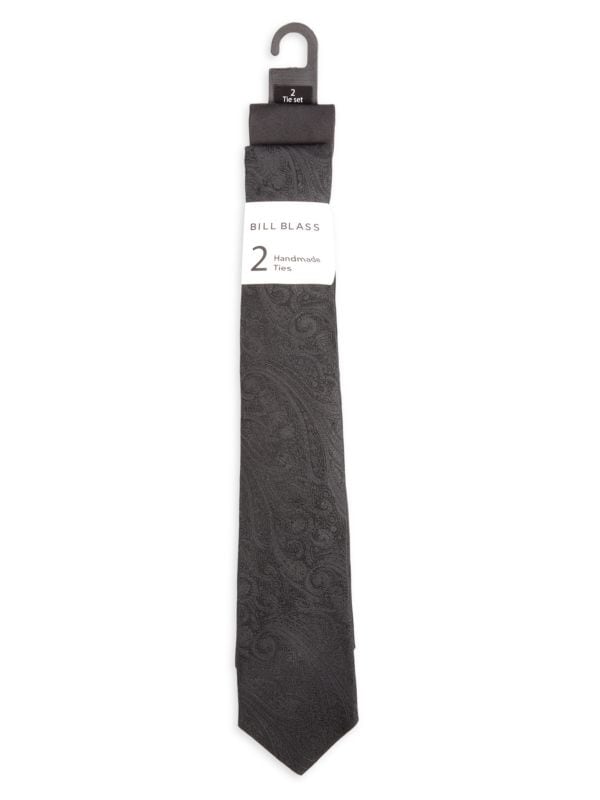 Комплект из 2 шелковых галстуков ручной работы Bill Blass