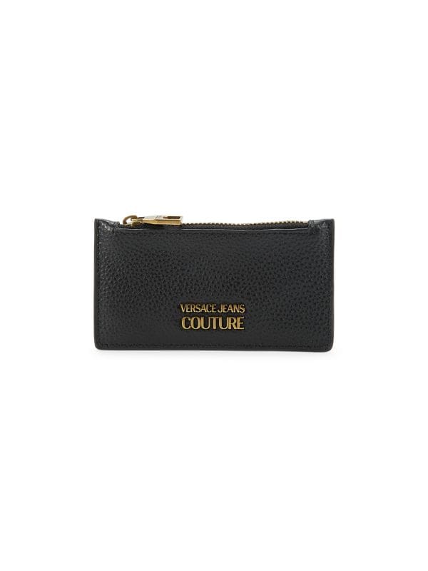 Кожаный кошелек на молнии Versace Jeans Couture