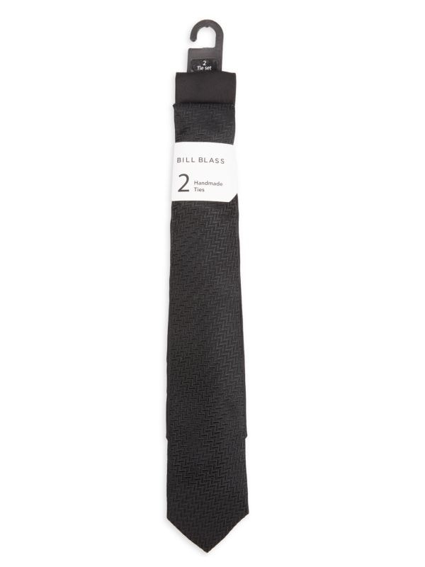Комплект из 2 шелковых галстуков ручной работы Bill Blass