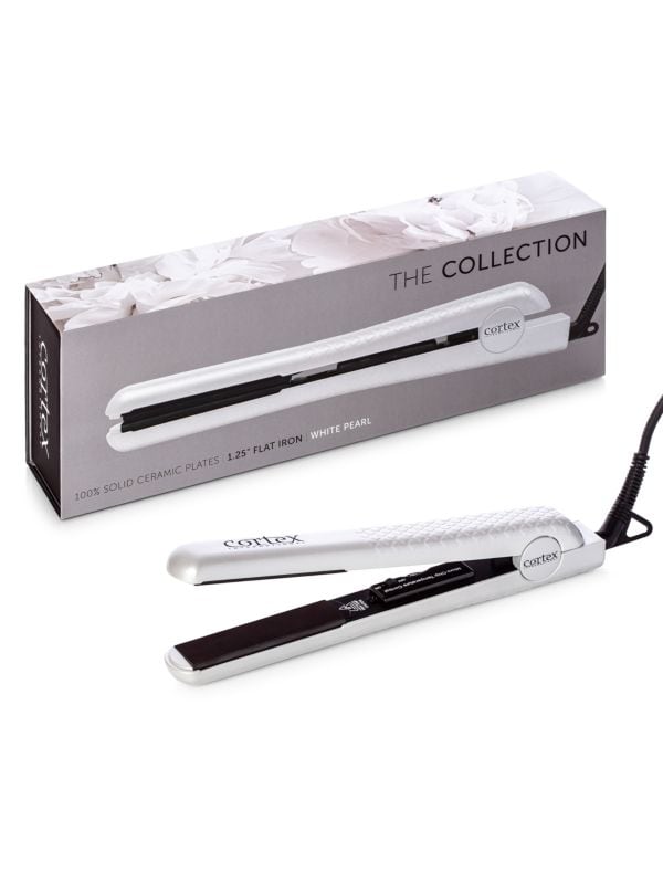 1.25-Inch Solid Ceramic Ionic & Far-Infrared Technology Flat Iron CORTEX BEAUTY