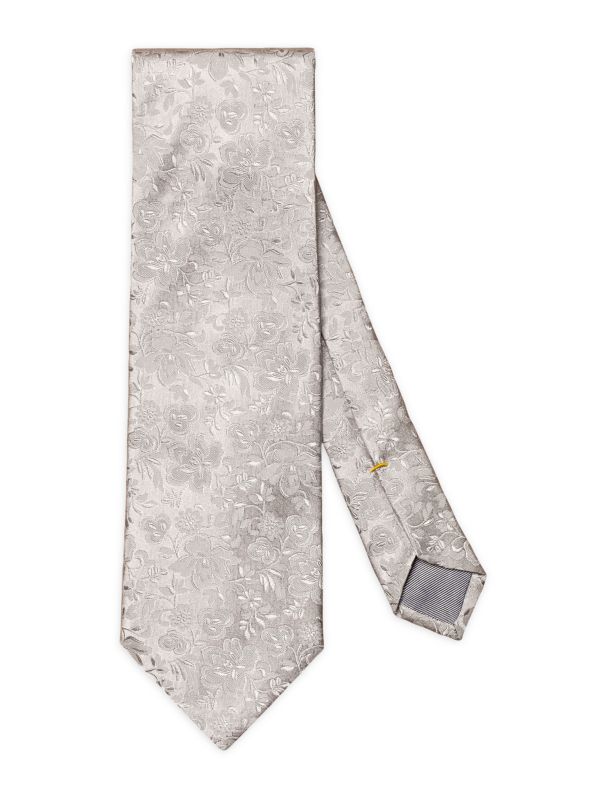 Шелковый жаккардовый галстук с цветочным принтом Eton