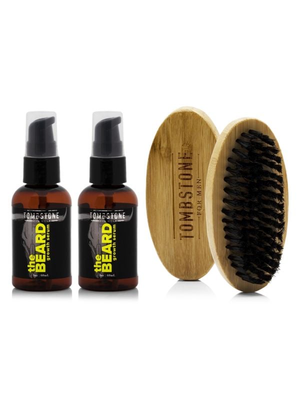 3-Piece Beard Growth Serum Set Tombstone for Men