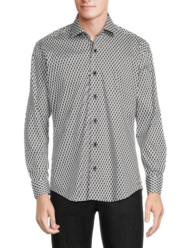 Рубашка с геометрическим принтом Bertigo