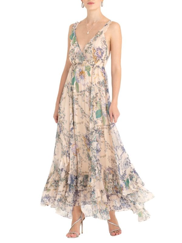 Платье макси Ibiza Celia с цветочным принтом SECRET MISSION