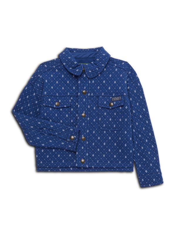 Стеганая куртка-рубашка двойной вязки для маленького мальчика Ralph Lauren
