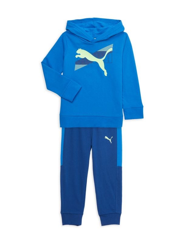 Комплект из флисовой толстовки и спортивных штанов для маленького мальчика PUMA
