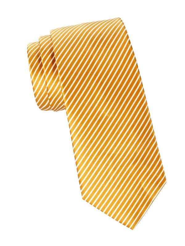 Полосатый шелковый галстук Brioni