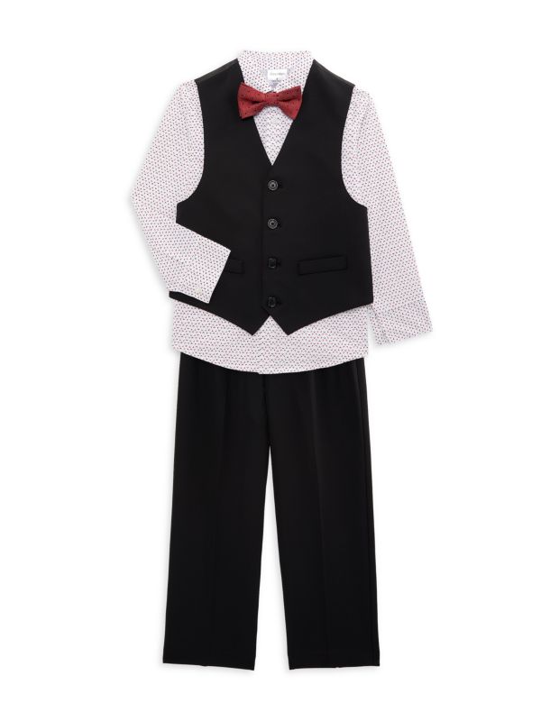 Комплект из эластичного жилета и брюк для маленького мальчика из 4 предметов Calvin Klein