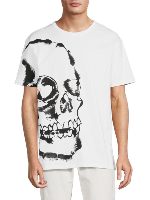 футболка с рисунком черепа Alexander McQueen