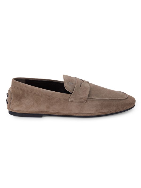 Suede Driving Penny Loafers Tod's