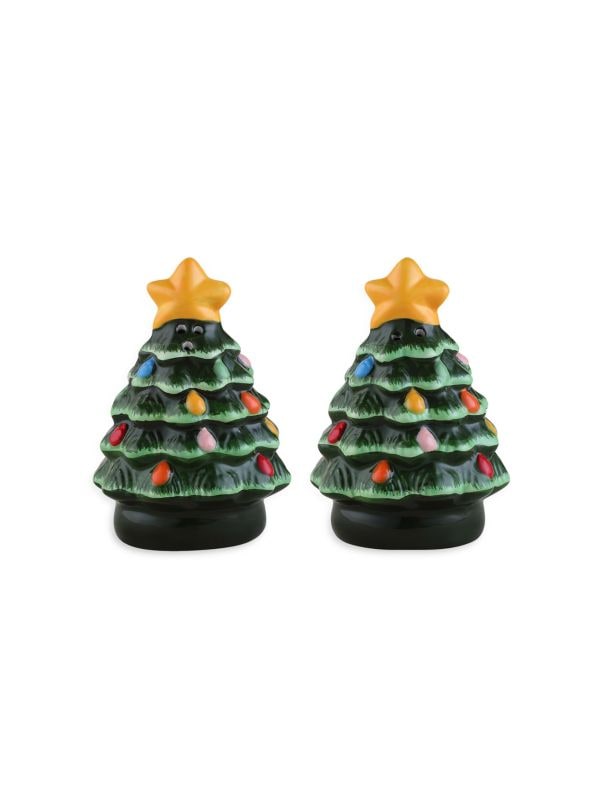 2-Piece Ceramic Salt & Pepper Shaker Set Mr. Christmas