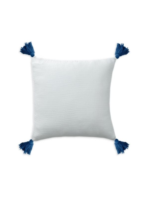 Квадратная декоративная подушка Amari с кисточками LR Home