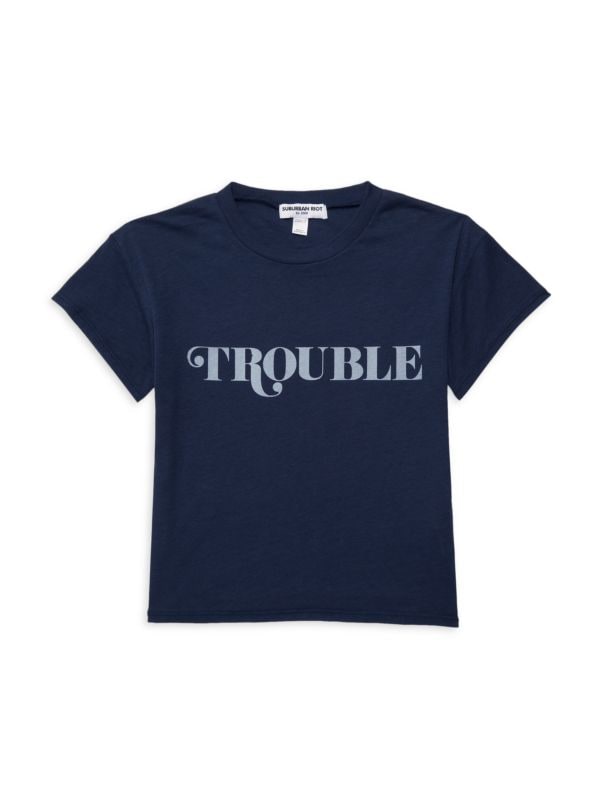Укороченная футболка для девочек Trouble Suburban Riot