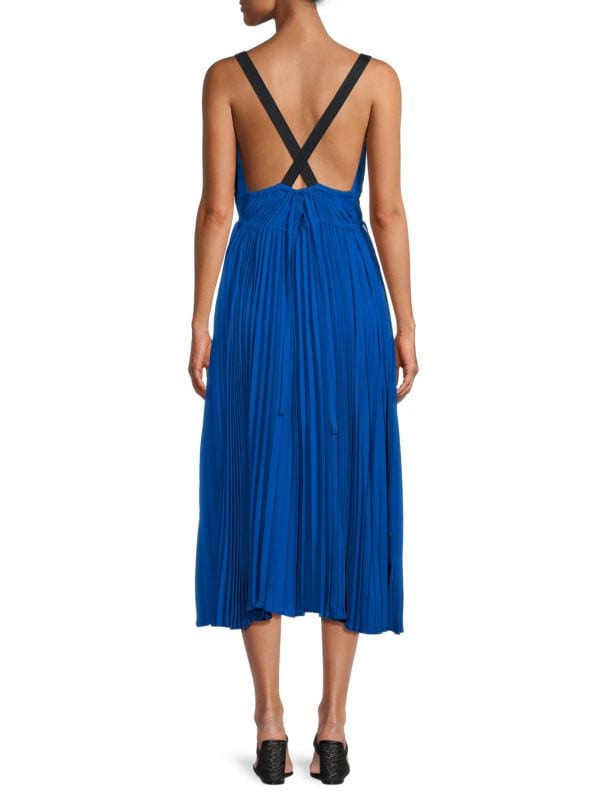 Женское Повседневное платье Proenza Schouler Broomstick Pleated Midi Proenza Schouler