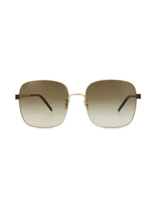 60MM Square Sunglasses Saint Laurent