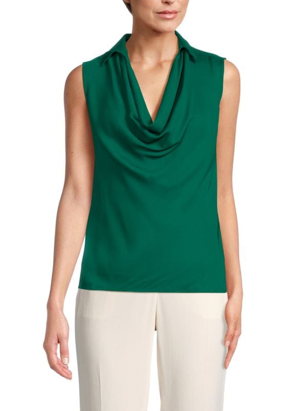 Ameliee Cowl Neck Top REISS