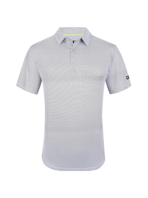 Текстурированная футболка-поло для гольфа приталенного кроя Tom Baine