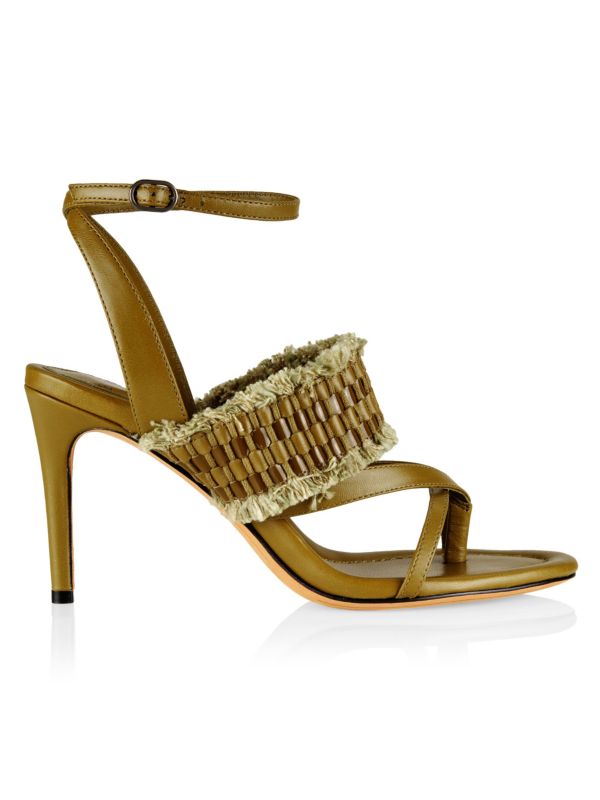 Плетеные кожаные сандалии Kate Alexandre Birman