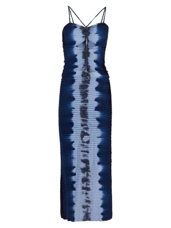 Платье макси с вырезами Suberi Tie Dye Altuzarra