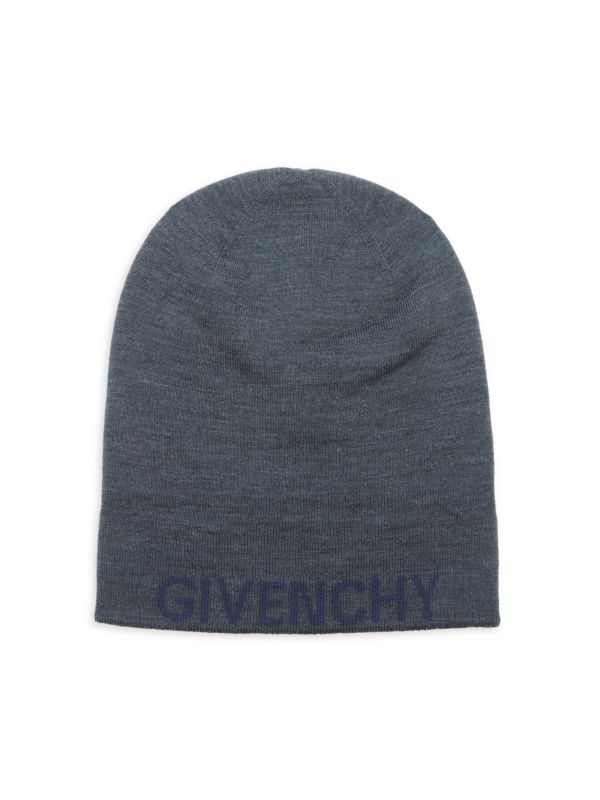 Двусторонняя шерстяная шапка-бини с логотипом Givenchy