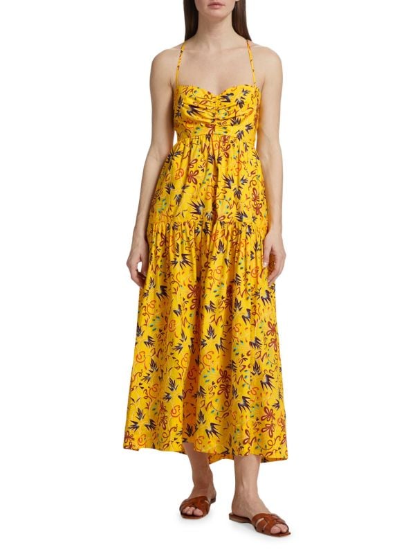 Женское Повседневное платье A.L.C. Floral Maxi A.L.C.