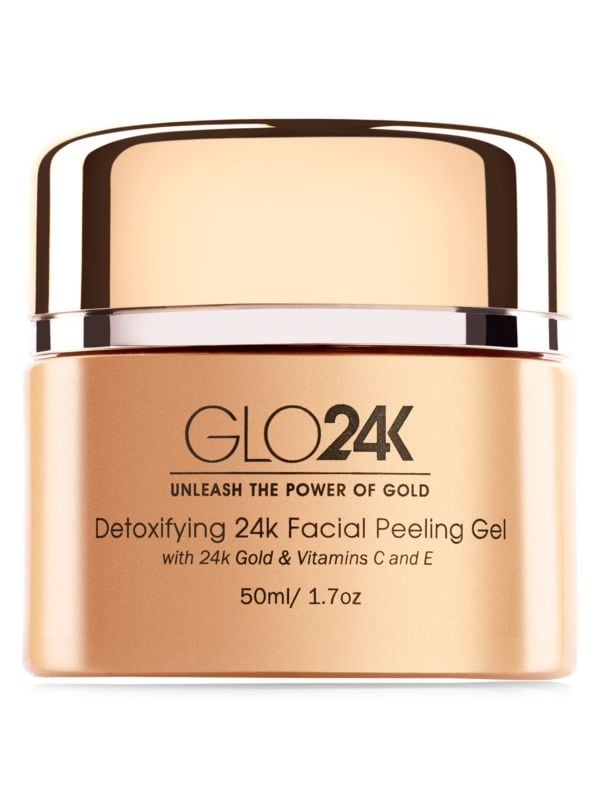 Detoxifying 24K Gold, Vitamins C & E Facial Peeling Gel GLO24K