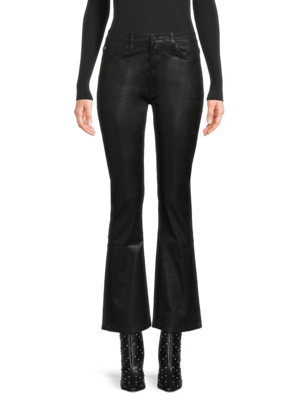 Женские Укороченные джинсы Hudson Blair High Rise Coated Bootcut Hudson